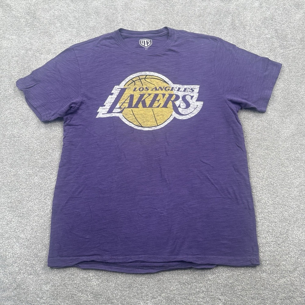 Los Angeles Lakers T Shirt Size Small Purple OTS Short Sleeve NBA